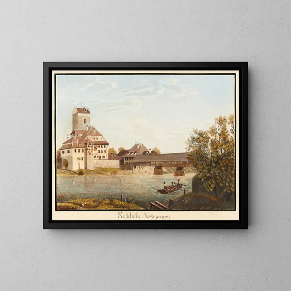 Château d'Arwangen - Jakob Samuel Weibel — framed artwork on a wall
