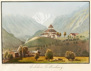 Château de Tellenburg - Jakob Samuel Weibel — weergave van het kunstwerk