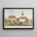 Thunstetten - Jakob Samuel Weibel — ingelijst kunstwerk aan de muur