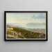 van het algemene uitzicht op het meer van Genève - Jakob Samuel Weibel — ingelijst kunstwerk aan de muur