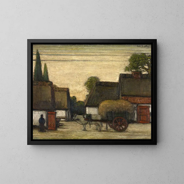 Hay cart - Jakob Smits — framed artwork on a wall
