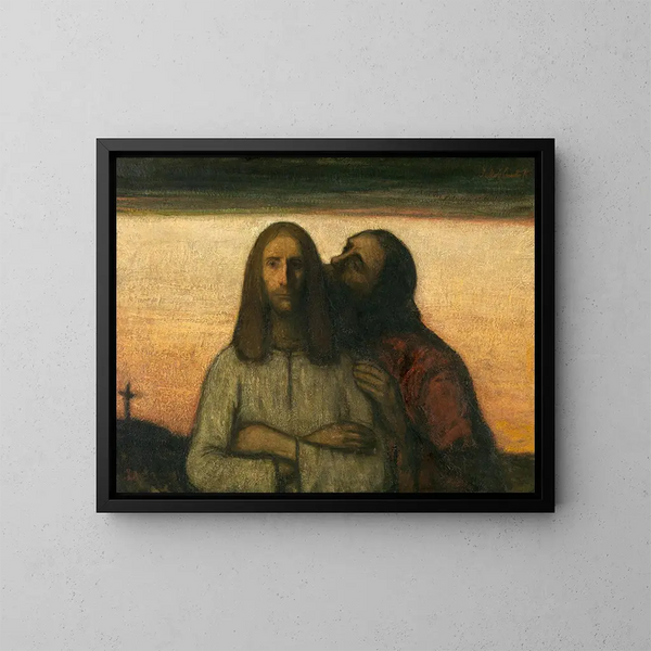 The Kiss of Judas - Jakob Smits — framed artwork on a wall