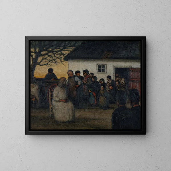The mockery of Christ - Jakob Smits — framed artwork on a wall