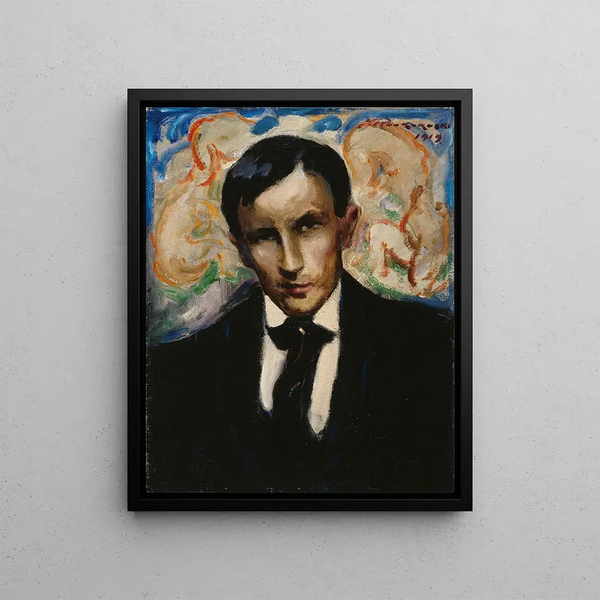 Portret van Tyko Sallinen - Jalmari Ruokokoski — ingelijst kunstwerk aan de muur