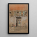 Binnenplein aan kanaal grijs en rood - James Abbott McNeill Whistler — ingelijst kunstwerk aan de muur