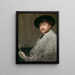 Arrangement en gris Portrait van de schilder - James Abbott McNeill Whistler — ingelijst kunstwerk aan de muur
