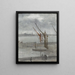 Gris en zilver: Quai de Chelsea - James Abbott McNeill Whistler — ingelijst kunstwerk aan de muur