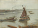 Gris en zilver, het oude Battersea Reach - James Abbott McNeill Whistler — weergave van het kunstwerk
