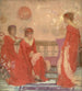 Harmonie en kleur huid en rood - James Abbott McNeill Whistler — weergave van het kunstwerk