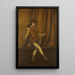 Harmonie en geel en goud Het meisje in goud Connie Gilchrist - James Abbott McNeill Whistler — ingelijst kunstwerk aan de muur