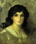 Hoofd van jonge vrouw - James Abbott McNeill Whistler — weergave van het kunstwerk