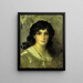Hoofd van jonge vrouw - James Abbott McNeill Whistler — ingelijst kunstwerk aan de muur
