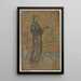 Vrouwelijke Japanse die een waaier schildert - James Abbott McNeill Whistler — ingelijst kunstwerk aan de muur