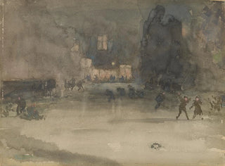 James Abbott McNeill Whistler - Nocturne Amsterdam in Winter.webp