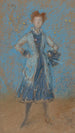La Fille en bleu - James Abbott McNeill Whistler — weergave van het kunstwerk
