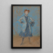 La Fille en bleu - James Abbott McNeill Whistler — ingelijst kunstwerk aan de muur