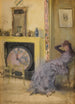 La chambre jaune - James Abbott McNeill Whistler — weergave van het kunstwerk