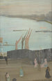 Variations en rose en gris Chelsea - James Abbott McNeill Whistler — weergave van het kunstwerk
