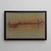 Venetië, zonsondergang op de haven - James Abbott McNeill Whistler — ingelijst kunstwerk aan de muur