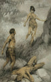 Au centre de la Terre - James Allen St John — weergave van het kunstwerk