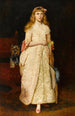 Portret van Meisje Rose Fenwick kind - James Archer — ingelijst kunstwerk aan de muur