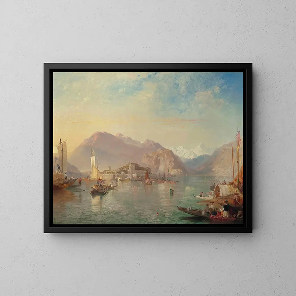 Isola Bella, Lake Maggiore, Italy - James Baker Pyne — framed artwork on a wall