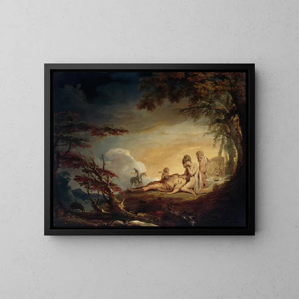 La Mort d'Adonis - James Barry — framed artwork on a wall