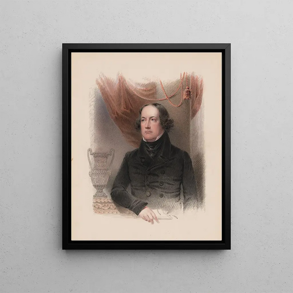 Nicolas Biddle - James Barton Longacre — framed artwork on a wall
