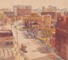 Vue de la 18e rue vers le sud depuis le bâtiment du Plain Dealer, Cleveland, Ohio - James C. Kulhanek — weergave van het kunstwerk