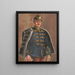 De Hussard - James C. Kulhanek — ingelijst kunstwerk aan de muur