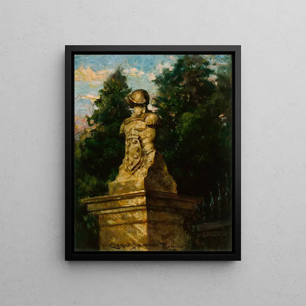 Poteau de porte Modigliani - James Carroll Beckwith — framed artwork on a wall