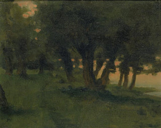 Aan de oevers van de Rijn bij Saint-Germain au Mont d'Or - James Carroll Beckwith — weergave van het kunstwerk