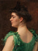 The Green Dress - James Carroll Beckwith — artwork view