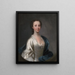 Portret van een dame - James Cranke — ingelijst kunstwerk aan de muur