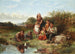 De speelgoedboten - James Curnock — weergave van het kunstwerk