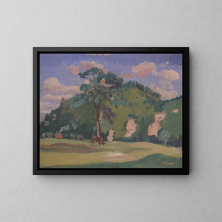 James Dickson Innes - Landscape with a Grazing Horse.webp