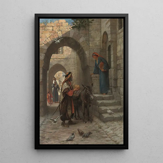 James Doyle Penrose - A fruit seller in a North African street.webp