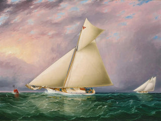 James Edward Buttersworth - Yacht Race In New York Harbor.webp