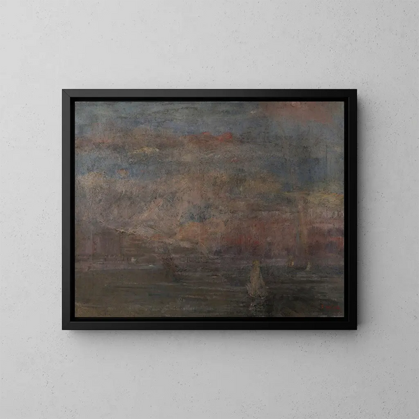 Na de storm - James Ensor — ingelijst kunstwerk aan de muur