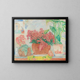 Azalées - James Ensor — ingelijst kunstwerk aan de muur