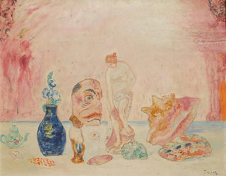 Schelpen en beeldjes - James Ensor — weergave van het kunstwerk