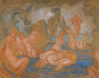James Ensor - Les Baigneuses Lignes Courbes Et Ondules.webp