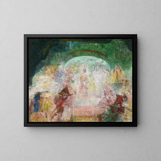 Mascarade - James Ensor — ingelijst kunstwerk aan de muur