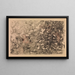 Monotype - James Ensor — ingelijst kunstwerk aan de muur
