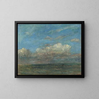 Het Witte Wolk - James Ensor — ingelijst kunstwerk aan de muur
