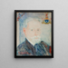 Zelfportret van baron James Ensor, zijn duivel, zijn wapenschilden - James Ensor — ingelijst kunstwerk aan de muur