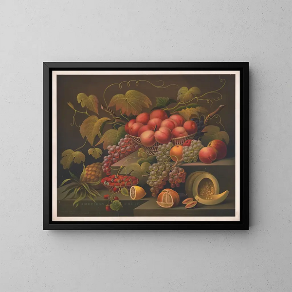 American Fruits Painting - James Fuller Queen — framed artwork on a wall