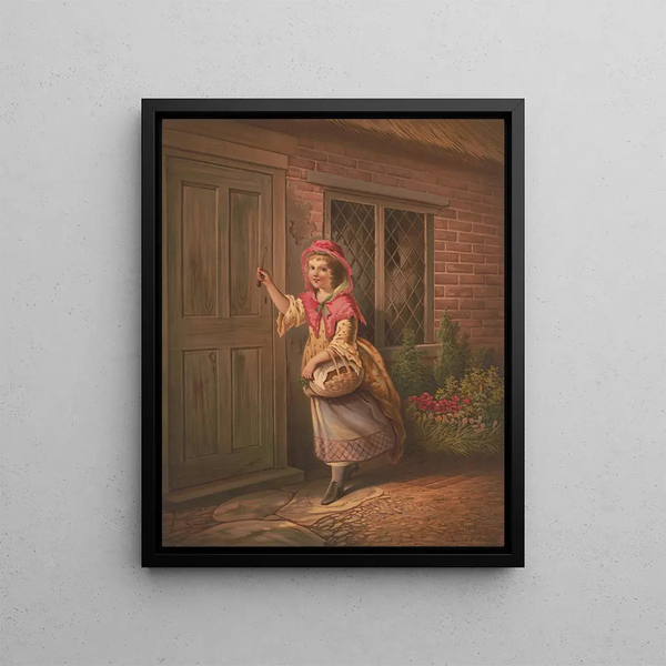 The Little Red Riding Hood after Kate Gray - James Fuller Queen — framed artwork on a wall