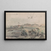 Philadelphia or perhaps Camden probably from the banks of the Delaware given the steam ferry on the left - James Fuller Queen — framed artwork on a wall