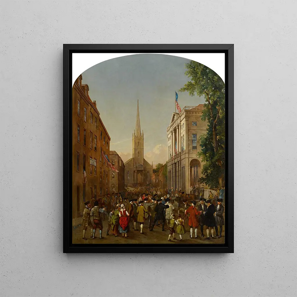 L'investiture de George Washington - James H. Cafferty — ingelijst kunstwerk aan de muur
